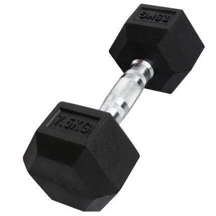 Hex Dumbbell in rubber GladiatorFit