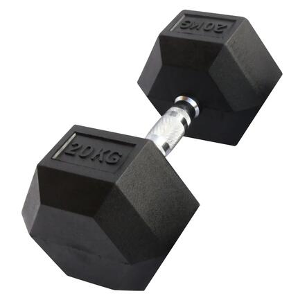Hex Dumbbell in rubber GladiatorFit