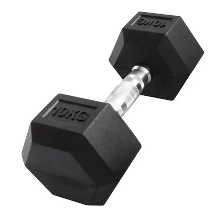 Hex Dumbbell in rubber GladiatorFit
