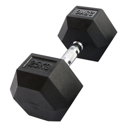 Hex Dumbbell in rubber GladiatorFit