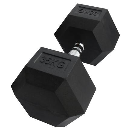 Hex Dumbbell in rubber GladiatorFit