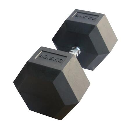 Hex Dumbbell in rubber GladiatorFit