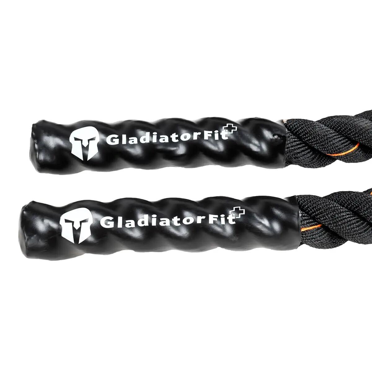 Corde de combat "Battle Rope" ondulatoire en polyester 15m GladiatorFit 2/5