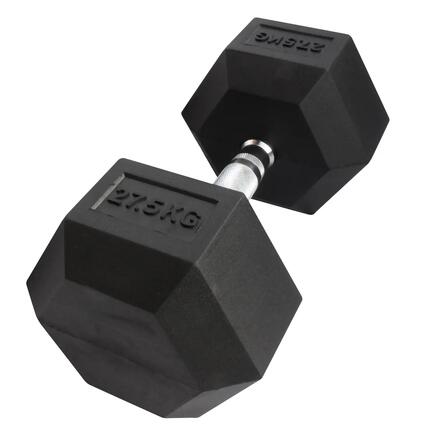 Hex Dumbbell in rubber GladiatorFit