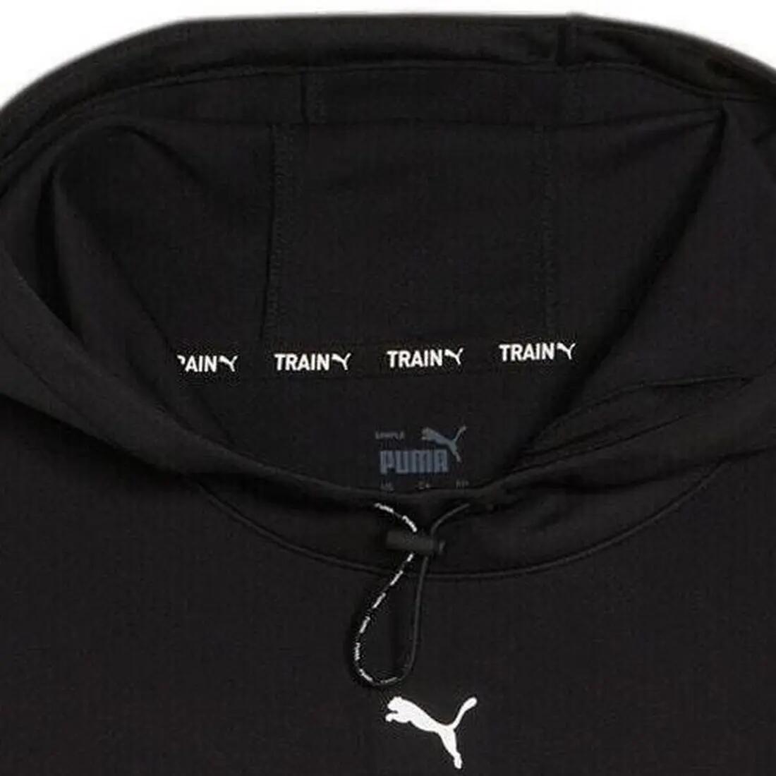 Kap Puma Fit Double Knit Hoodie, Zwart, Dames 3/4