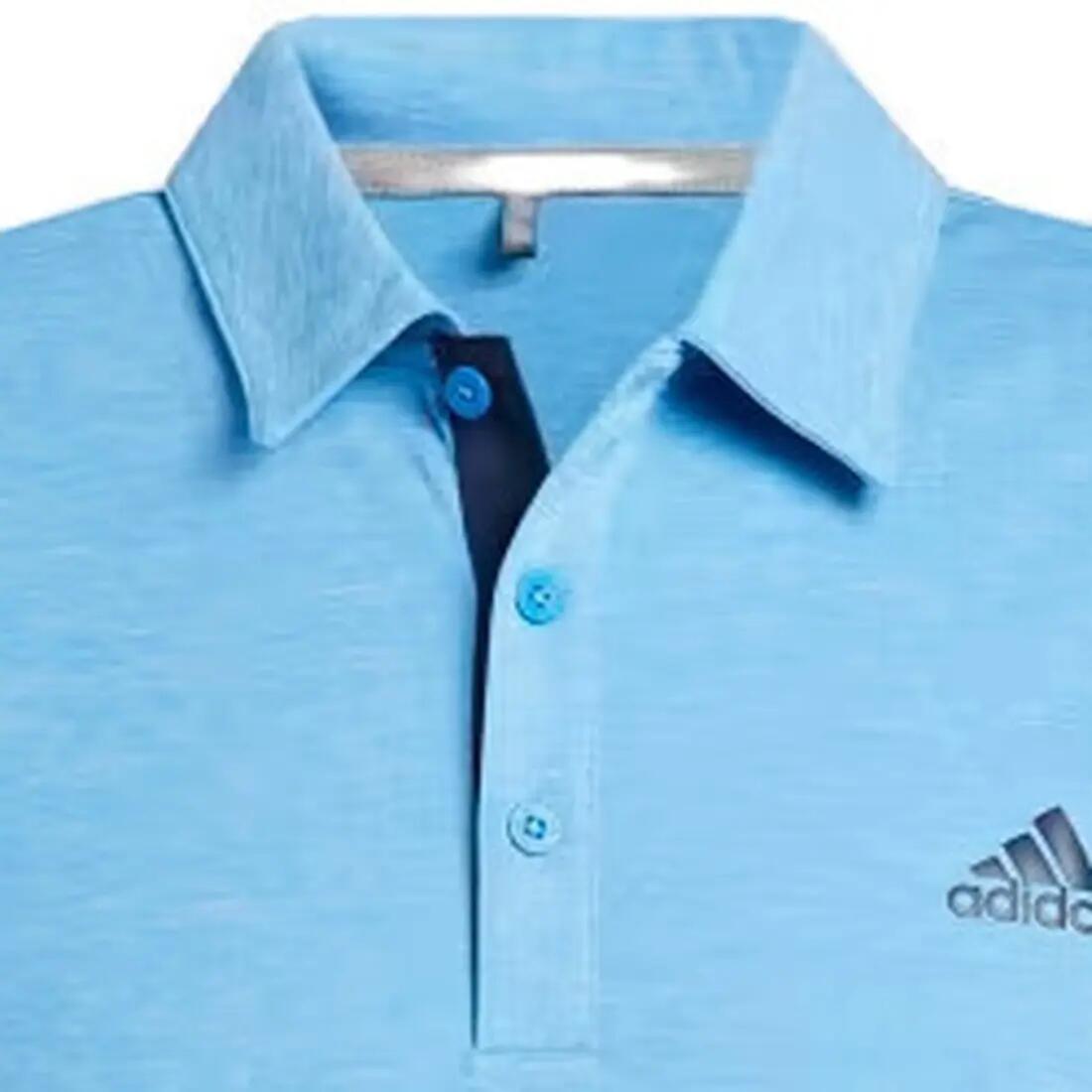 T-shirt adidas Polo-shirt Performance Drive Heather, Blue, Men 4/4