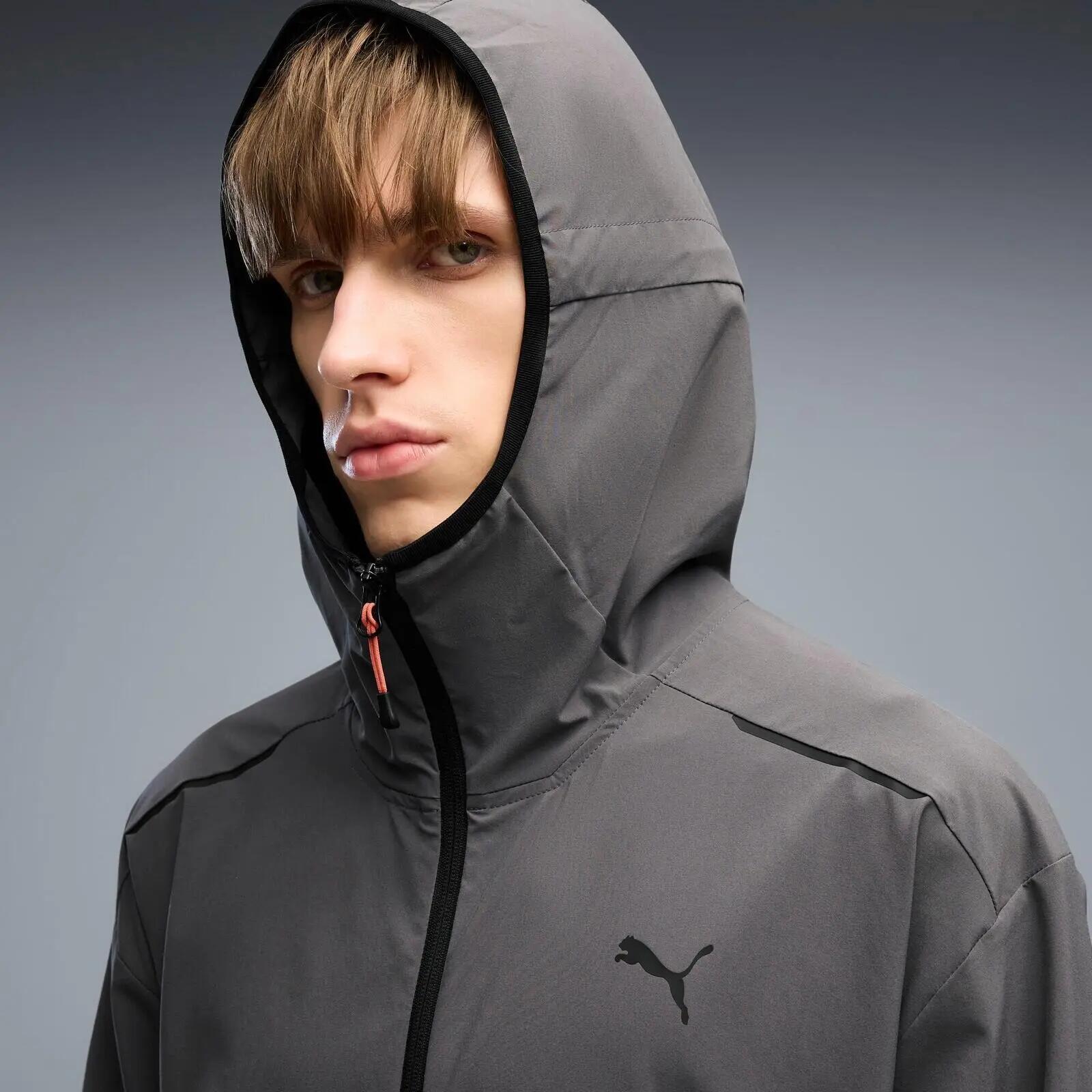 Jacket Puma Pumatech 4-way Stretch Relaxed, Gray, Men 5/6