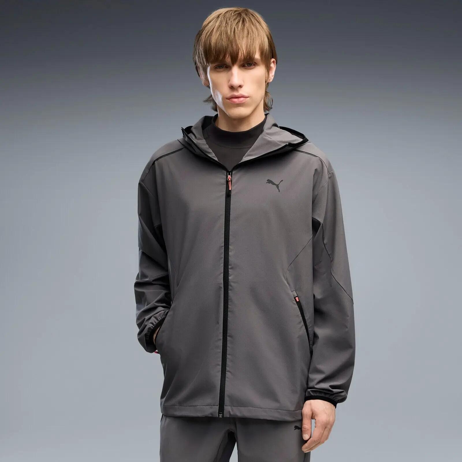 Jacket Puma Pumatech 4-way Stretch Relaxed, Gray, Men 3/6