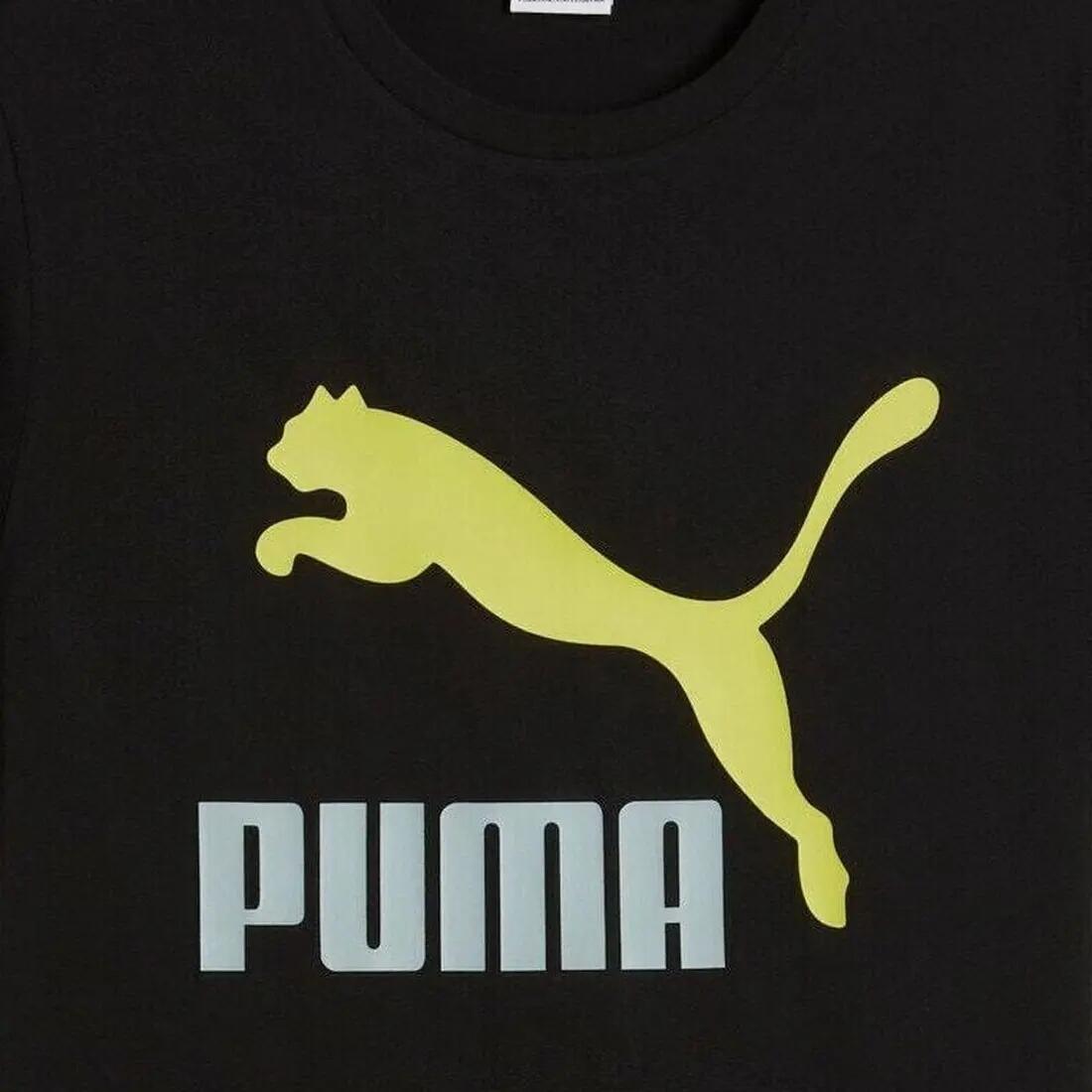 T-shirt Puma Classics Logo Tee S, Zwart, Mannen 4/4