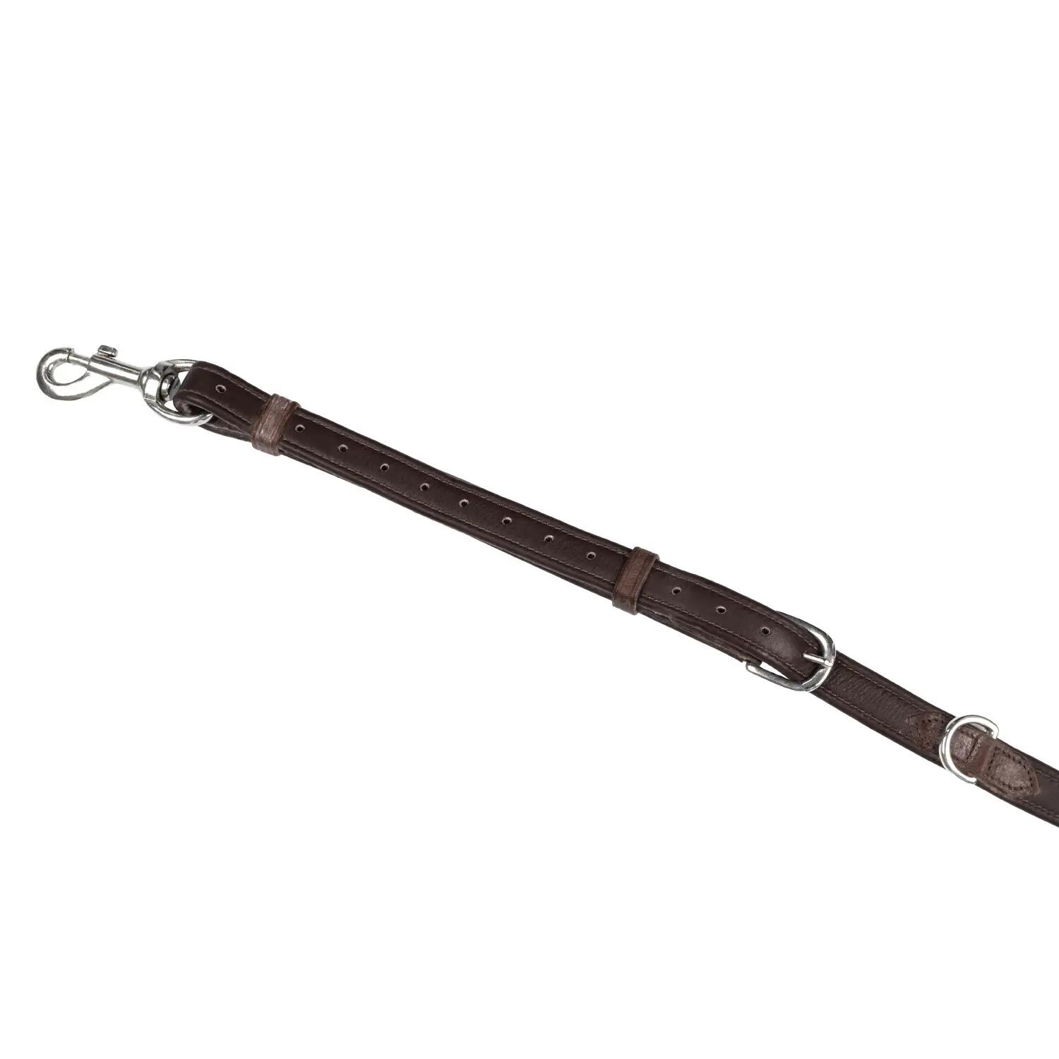 Collier de chasse élastique avec fourche de martingale en cuir double 5/5