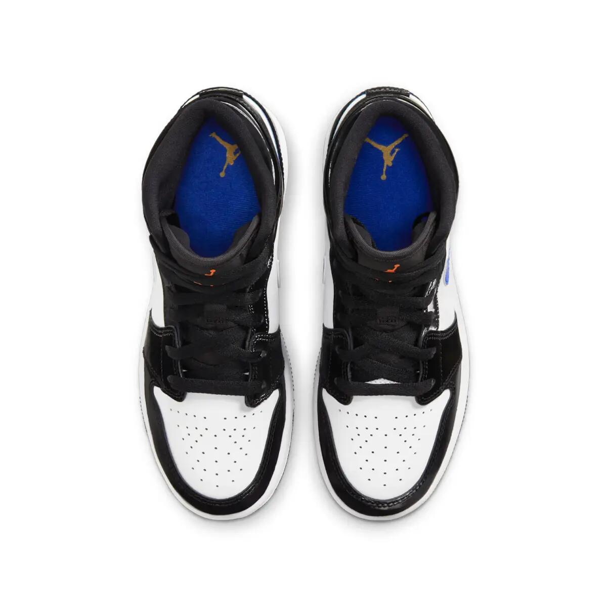 Schoenen  1 Mid Black Racer Blue White 4/6