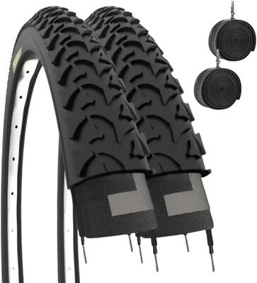 2 banden 20x1.75 (47.406)+binnenbanden, banden fiets 20x1.75 stadsfiets 20''ev