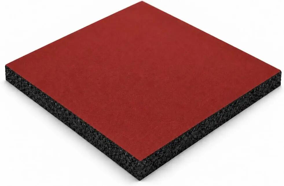 ARQUICAUCHO Loseta de Caucho para Gimnasio 1x1m x 40mm Rojo 7/11