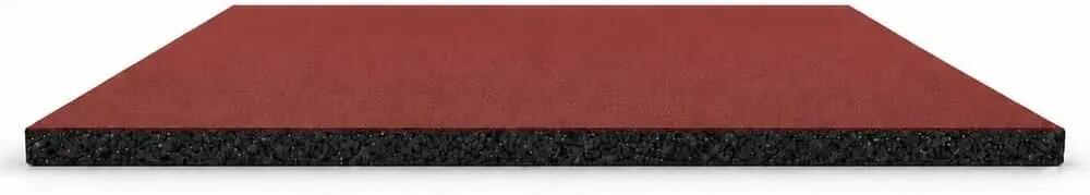 ARQUICAUCHO Loseta de Caucho para Gimnasio 1x1m x 40mm Rojo 5/11