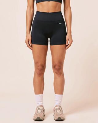 Naadloze fietsshort dames sport scrunch hoge taille - elektrisch blauw