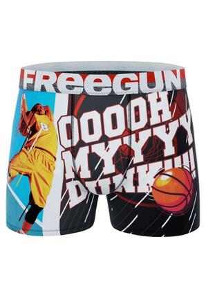 FREEGUN Boxer-shorts de basket, coupe standard, rouge, taille XL