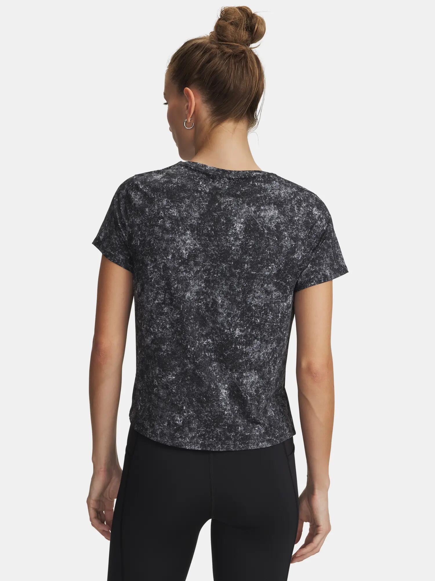 Női Under Armour UA Velociti Pro Print SS-BLK póló 2/3