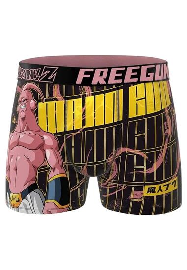 FREEGUN caleçon boxer homme Majin Buu Dragon Ball Z noir, taille S