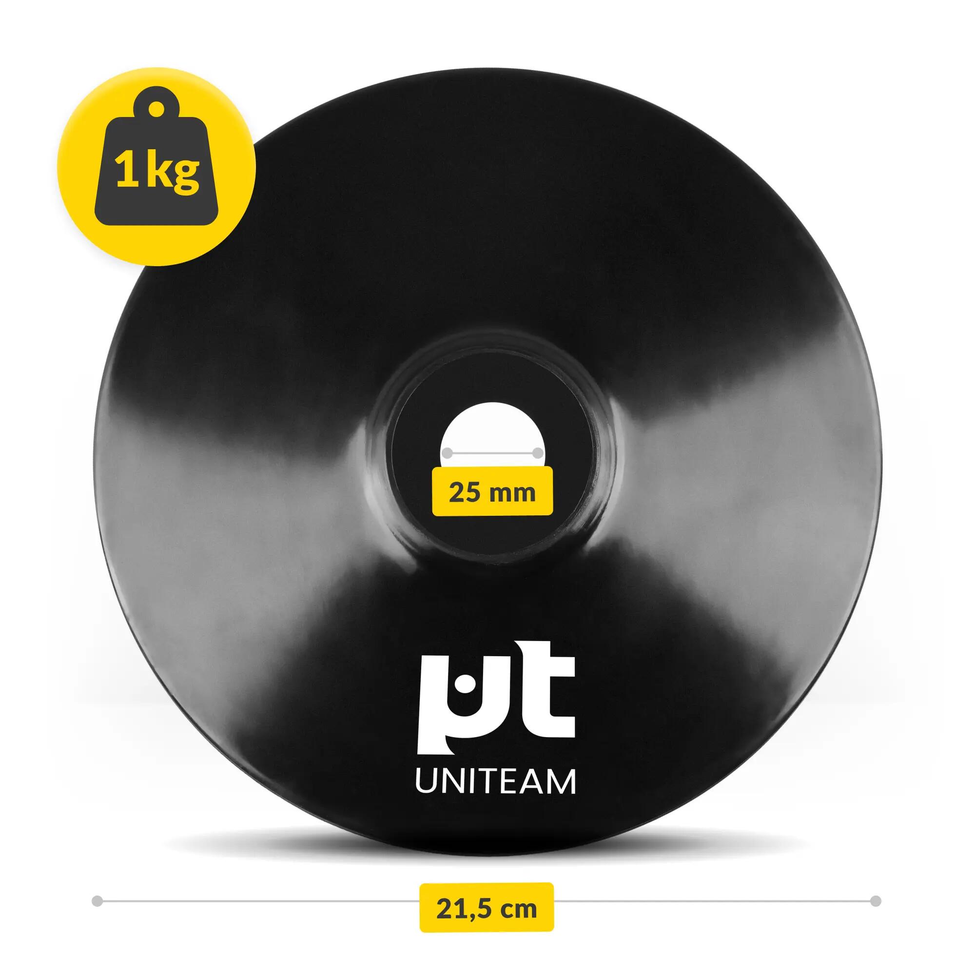 Podstawa gumowa do tyczek i lasek treningowych baza 1kg UNITEAM 5/10