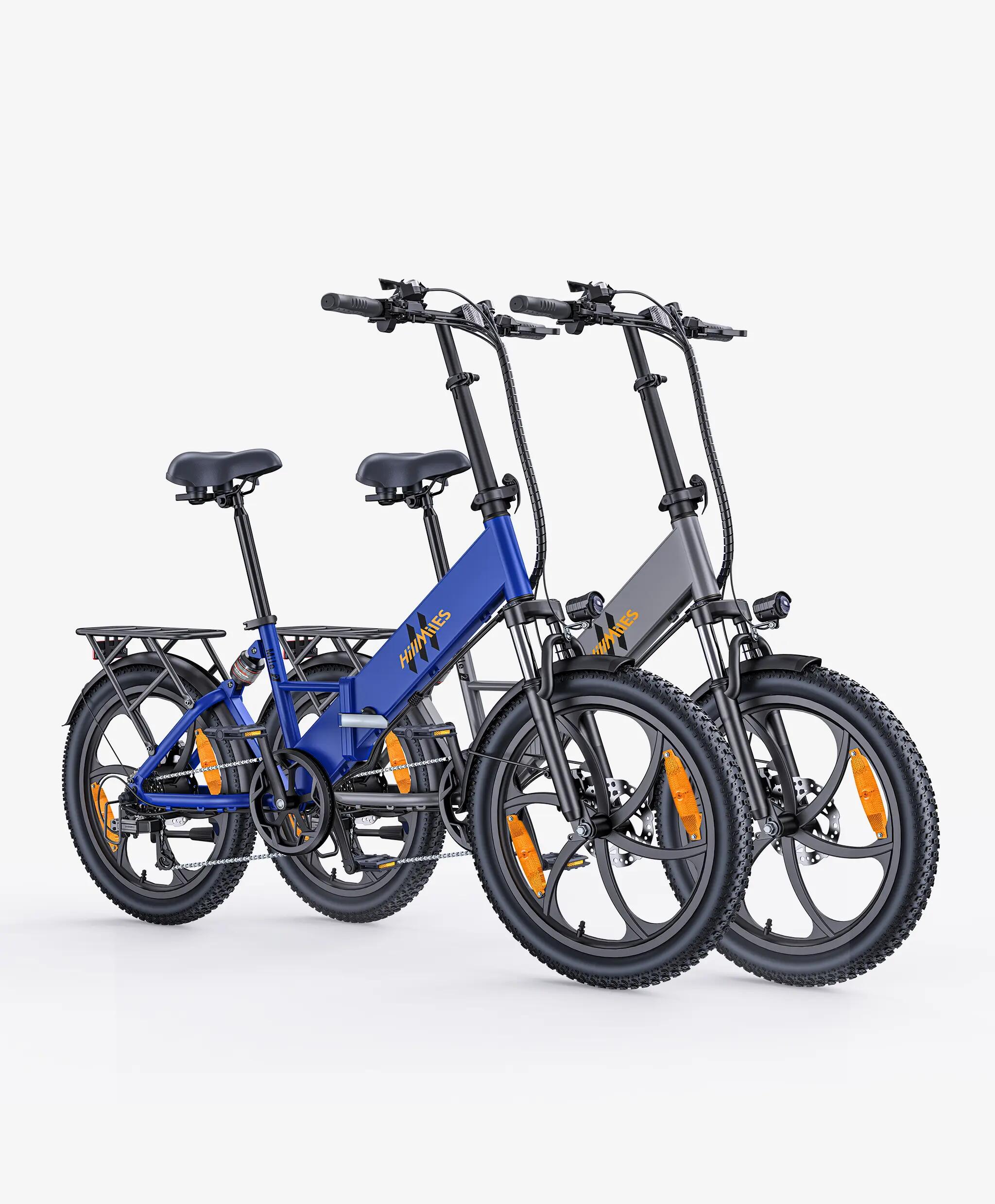 HillMiles Mile 2 20in Skladací elektrobicykel Fat Tire 250W 36V 13Ah 100km hydra 6/6