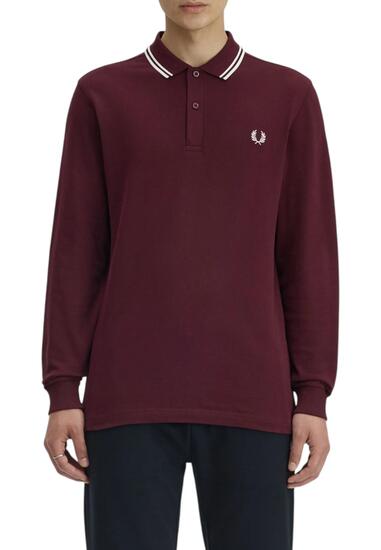 Polo à manches longues Fred Perry modèle M3636 "Burdeos" pour homme