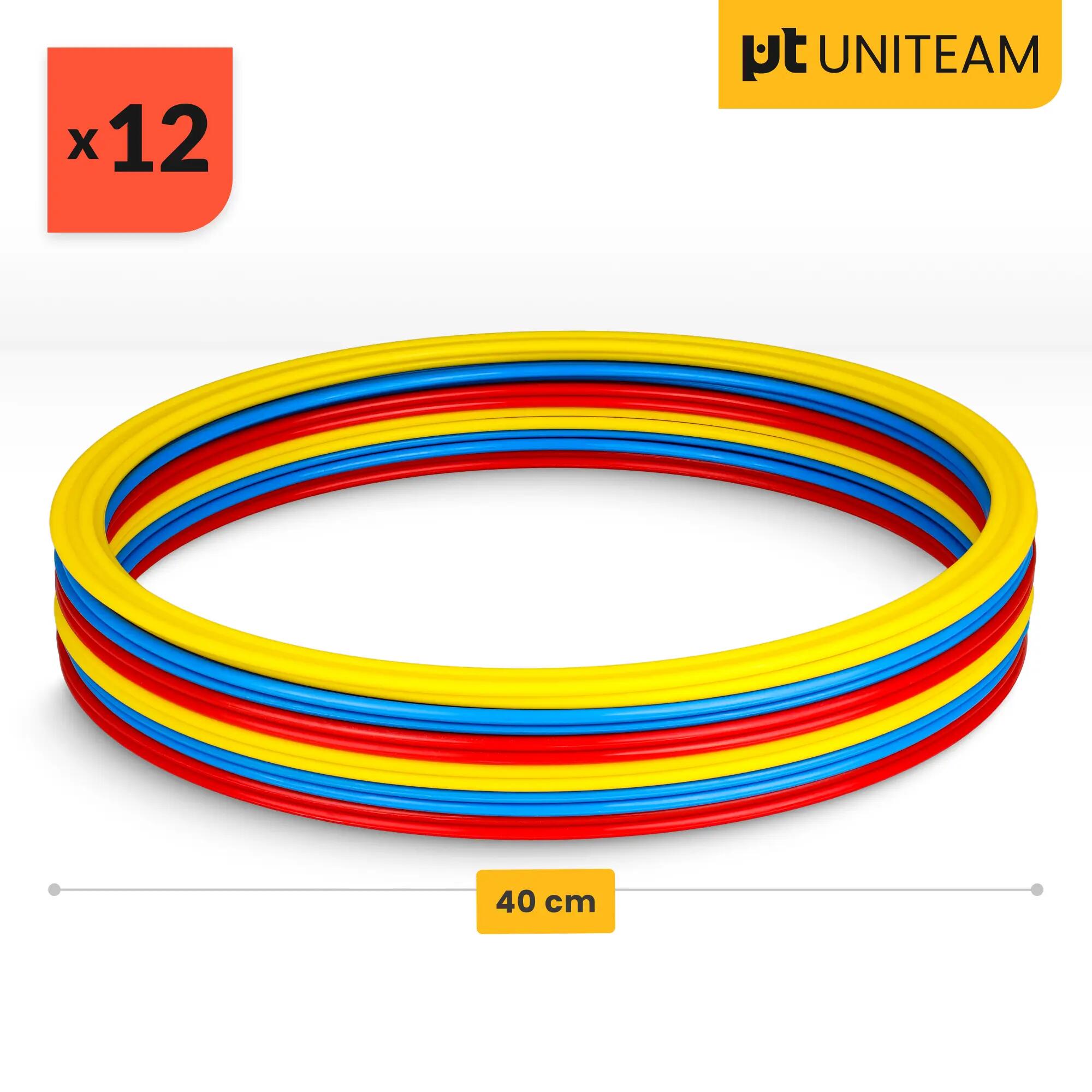 Koła koordynacyjne obręcze 12 szt. 40 cm drabinka UNITEAM 5/11