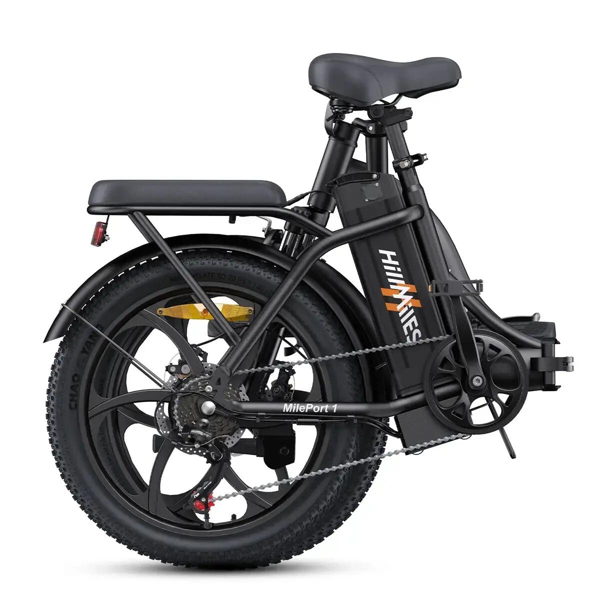 HillMiles MilePort 1 Bicicleta Eléctrica Plegable Neumático Grueso 20in 36V 13 3/6
