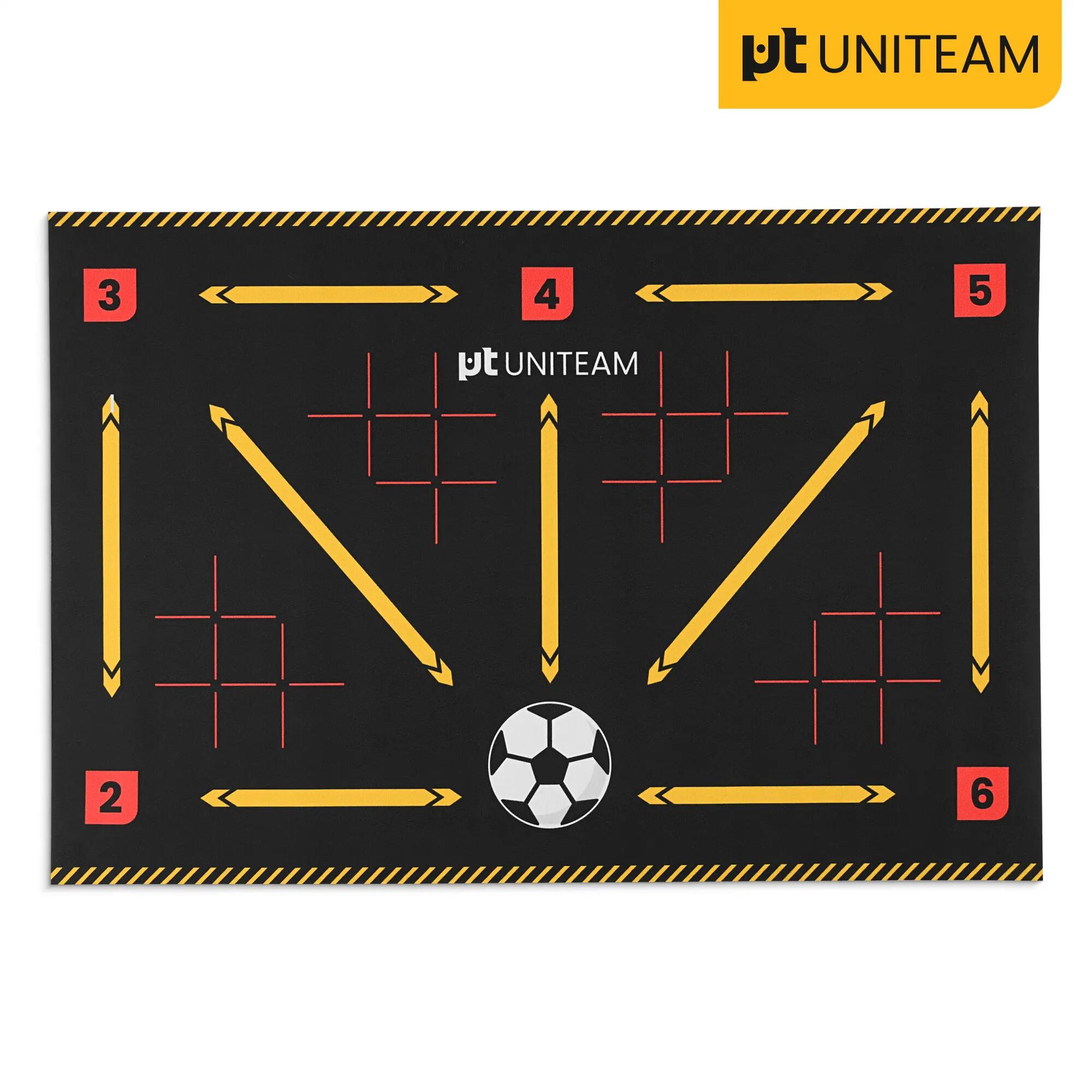 Mata piłkarska 90 x 60 cm treningowa do nauki piłki nożnej UNITEAM 9/10