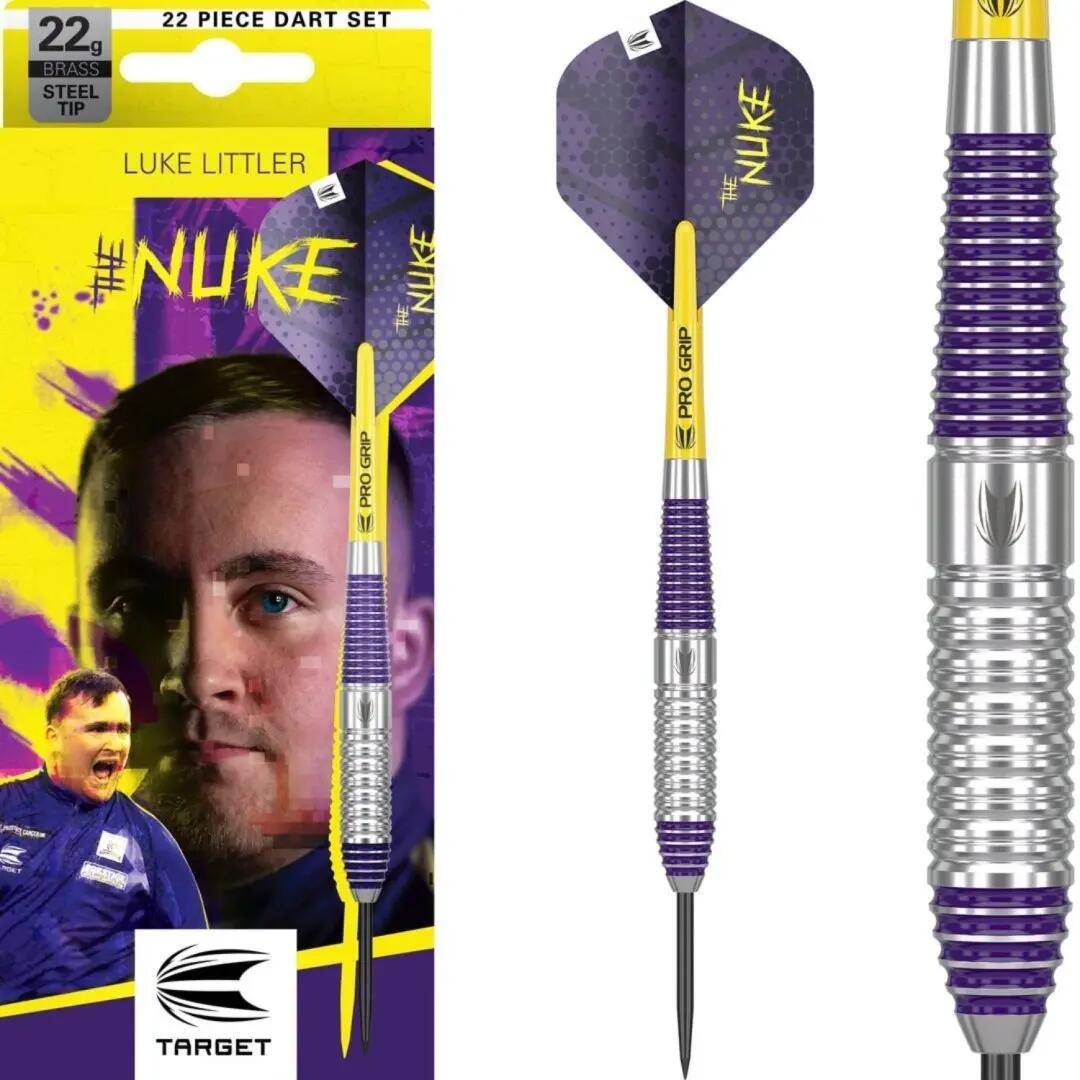 Set de fléchettes acier Luke Littler Brass avec étui 4/7