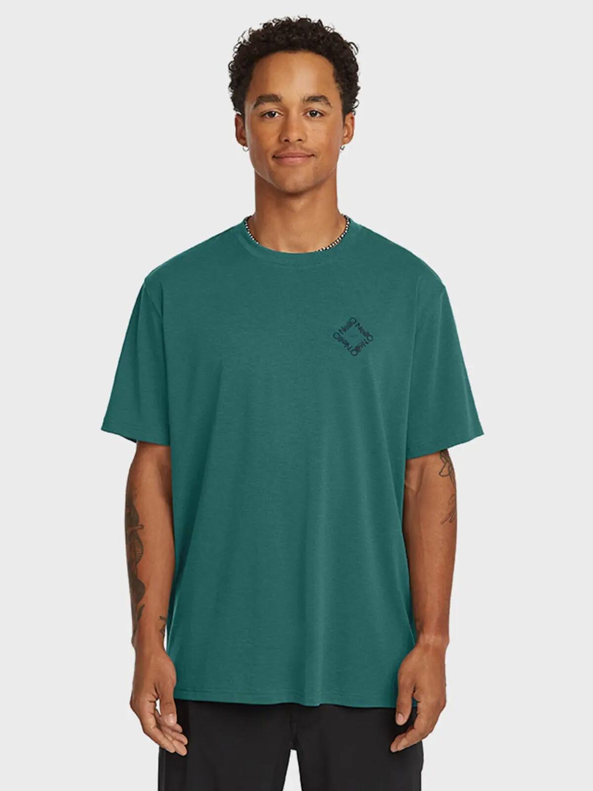 T-shirt col rond homme Hybrid Polygiene Vert 2/6