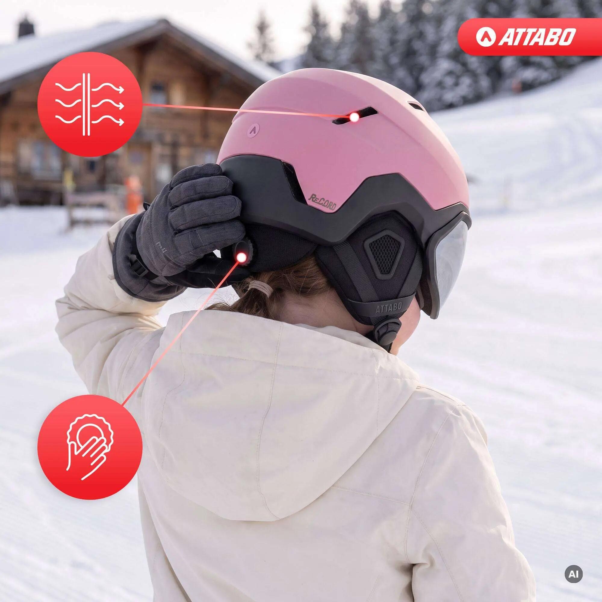 Dětská lyžařská helma ATTABO Avens 3.0 Jr Visor ERT 5/7