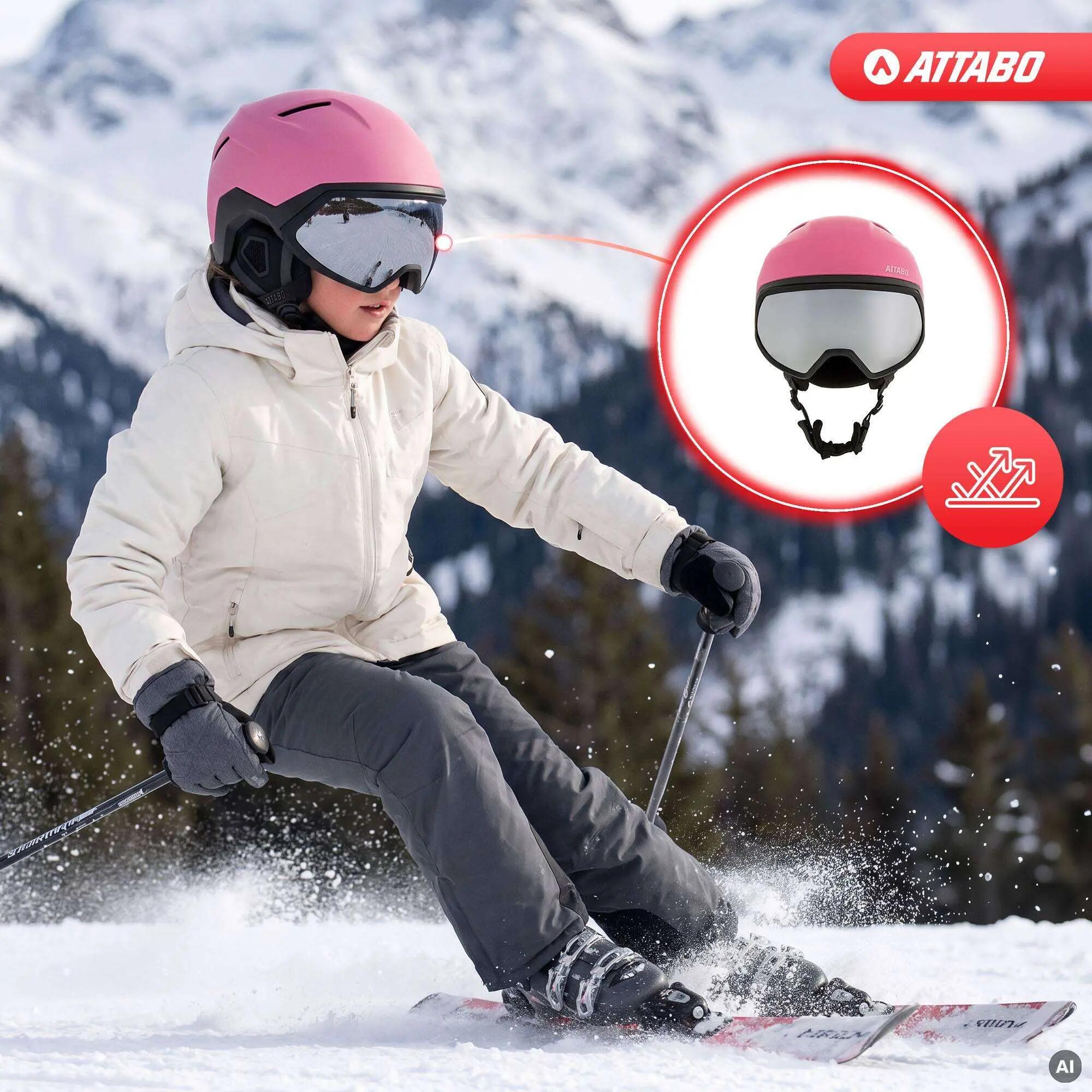 Dětská lyžařská helma ATTABO Avens 3.0 Jr Visor ERT 4/7