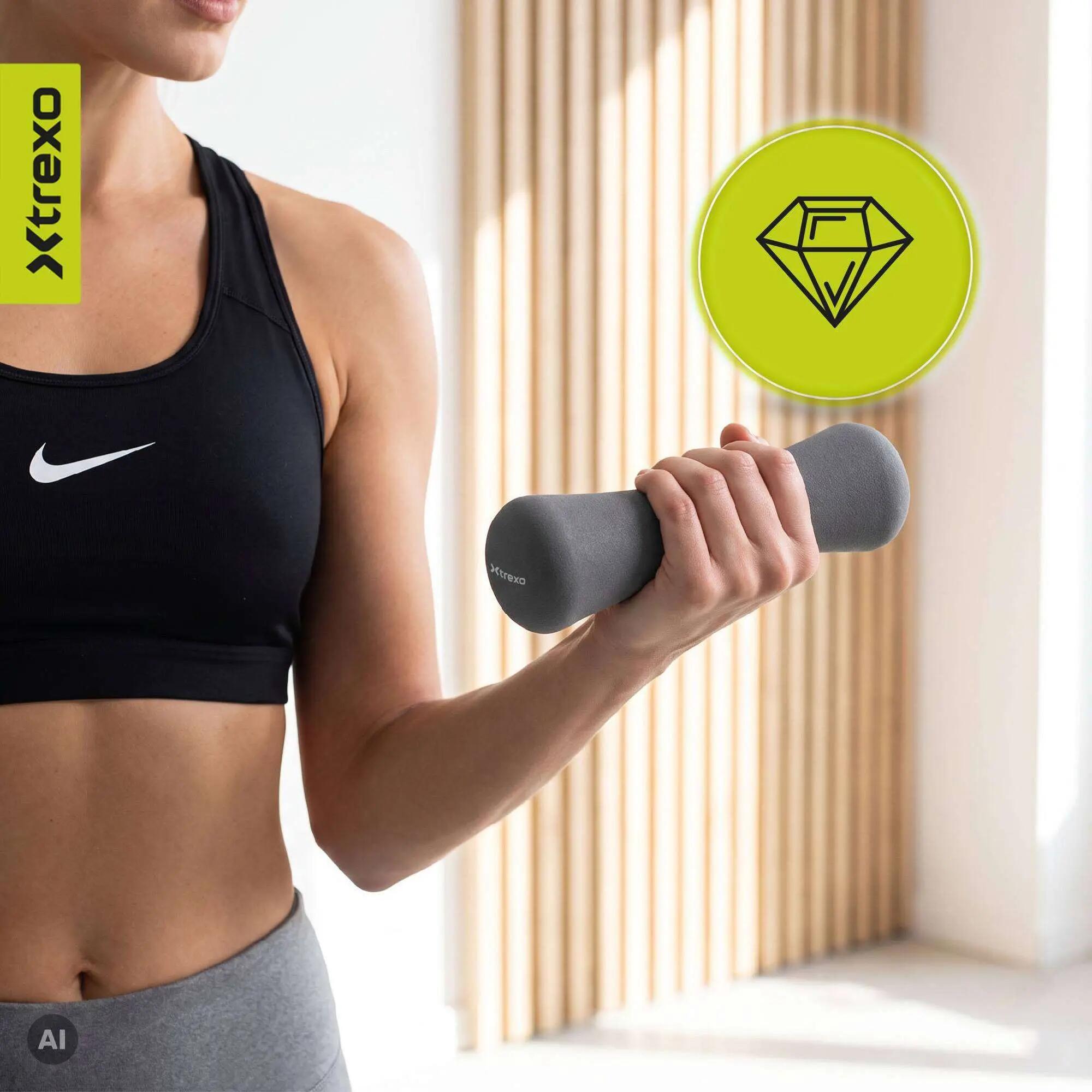 XTREXO TX0-B4M007 neoprén kézisúlyzó 0,5 kg 5/8