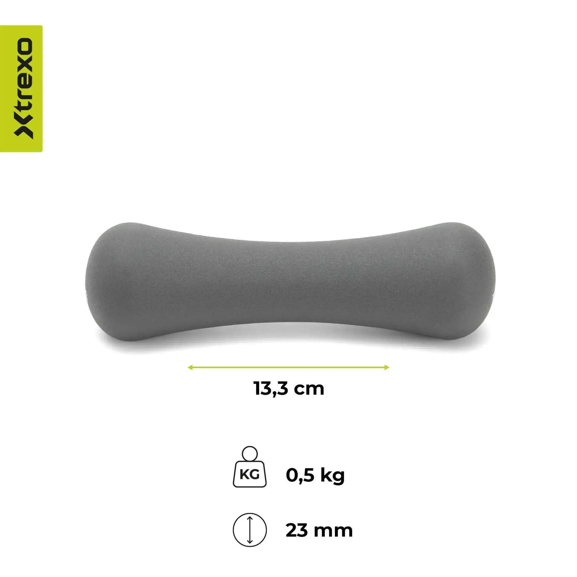 XTREXO TX0-B4M007 neoprén kézisúlyzó 0,5 kg 3/8