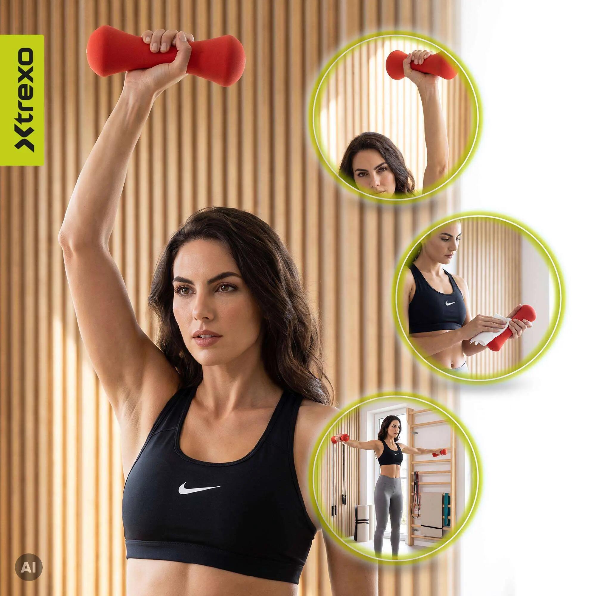XTREXO TX0-B4M011 neoprén kézisúlyzó 3 kg 4/8