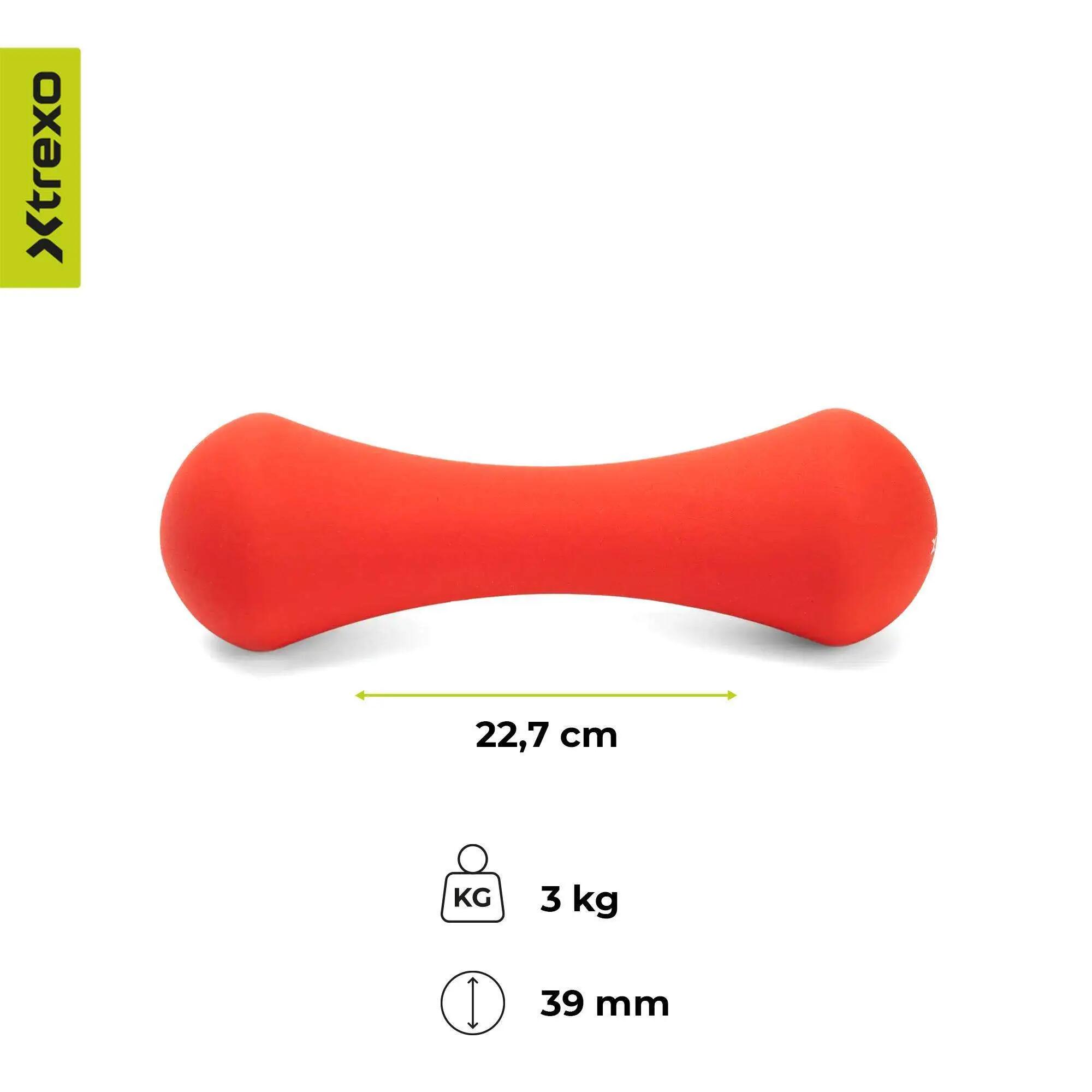 XTREXO TX0-B4M011 neoprén kézisúlyzó 3 kg 3/8