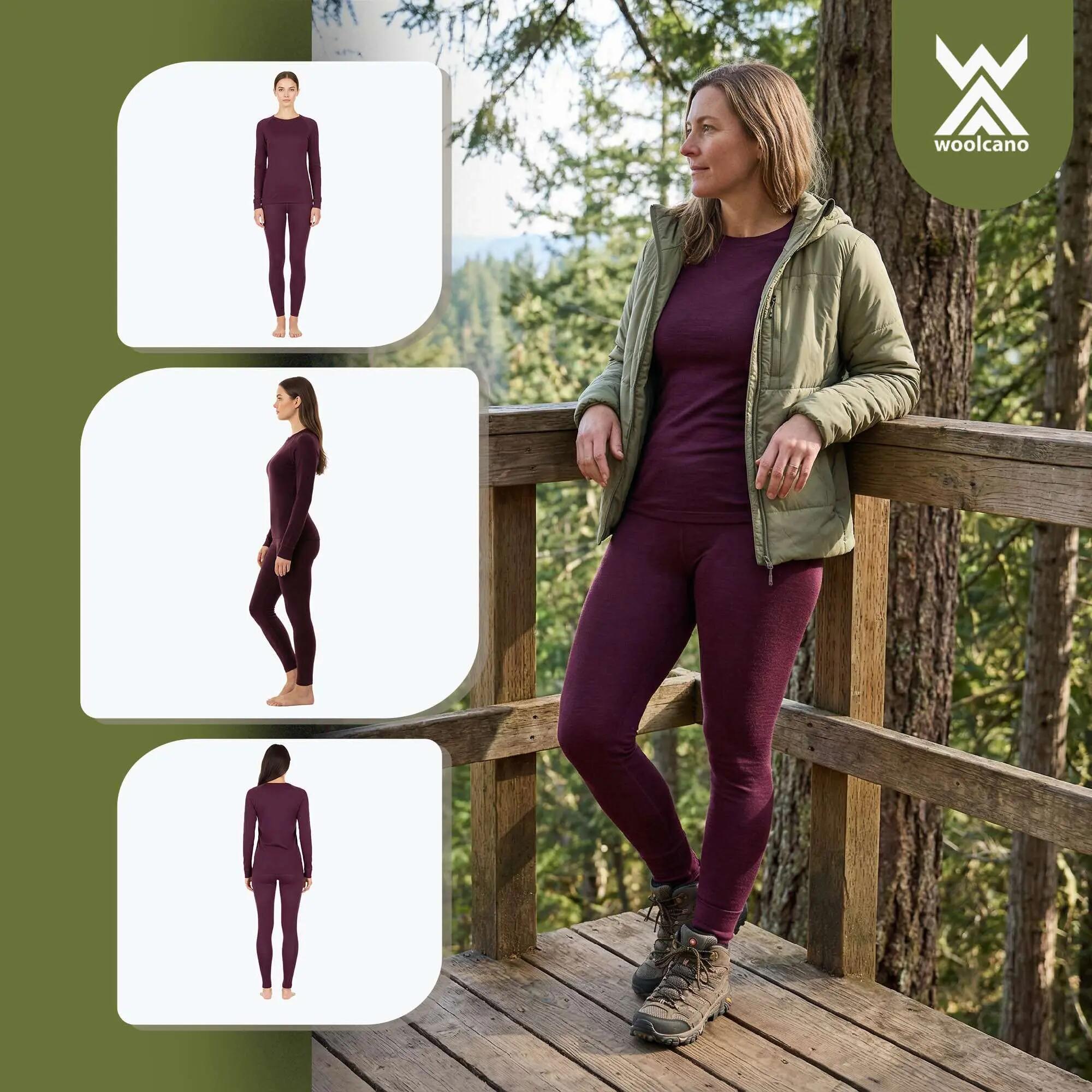 Dámský set termoprádla WOOLCANO Merino SET0543 3/7