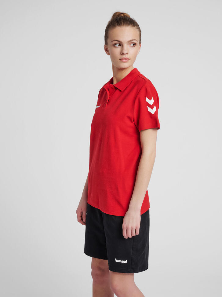 Koszulka tenisowa polo damska Hummel Go Cotton Polo Woman
