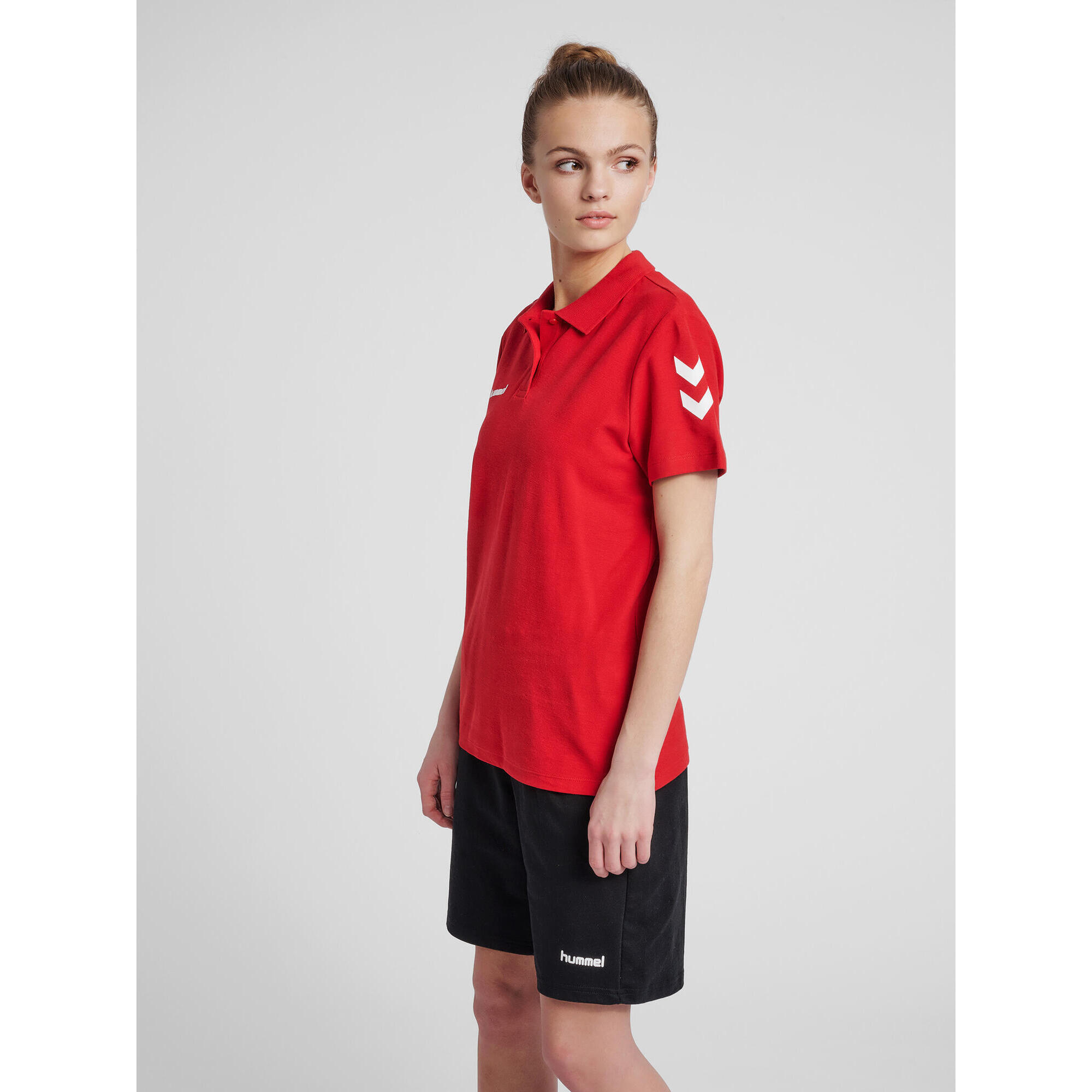 Hummel - Enfiler Polo Hmlgo Femme Hummel - Polo Manches Courtes - Rose|rouge - S - Decathlon