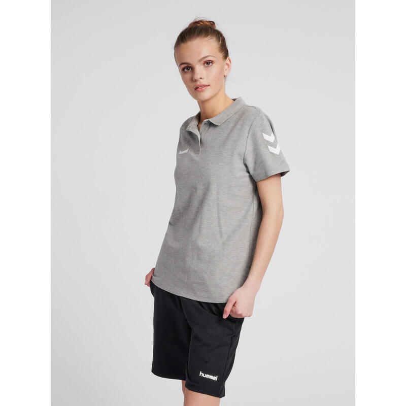 Koszulka tenisowa polo damska Hummel Go Cotton Polo Woman