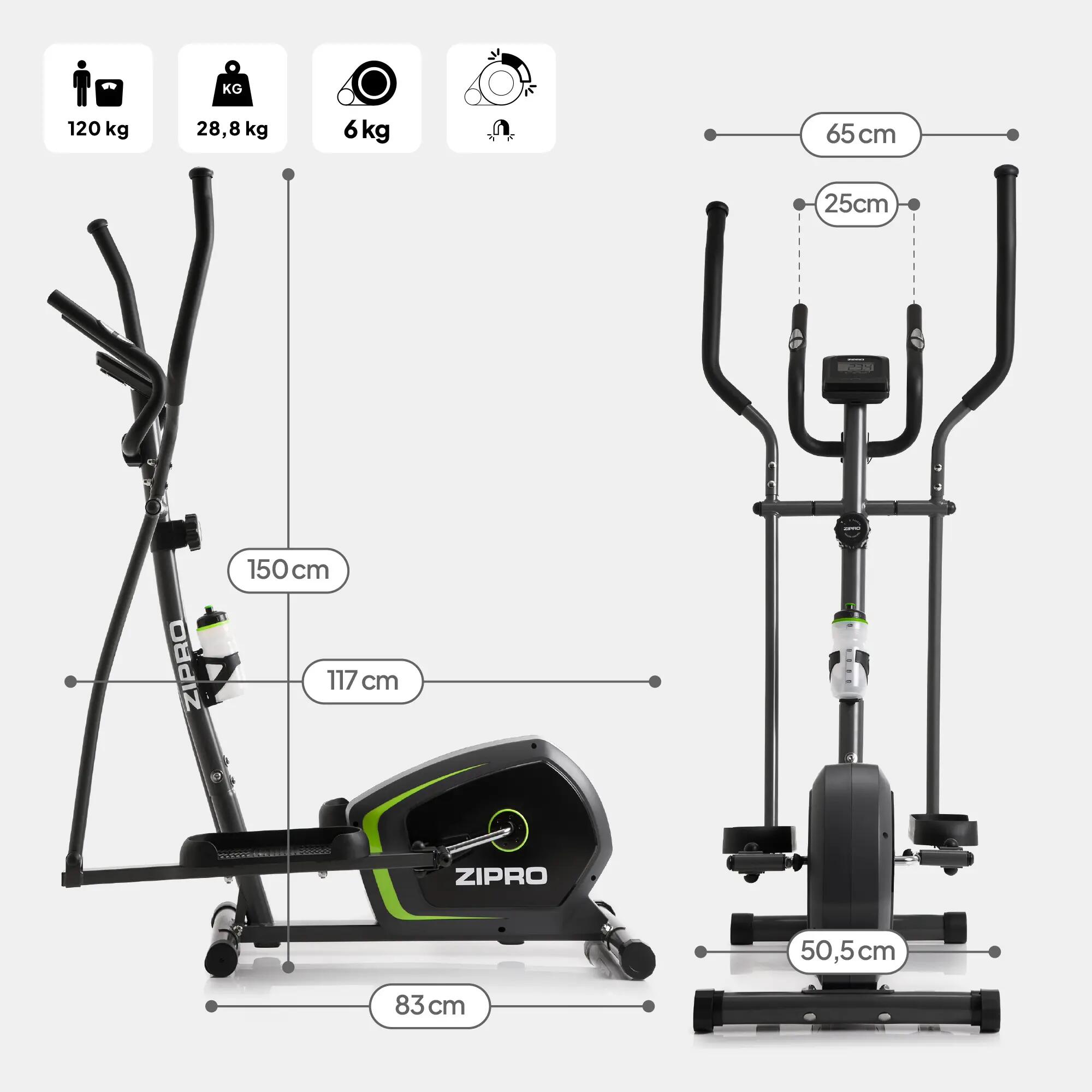 Vélo elliptique magnétique Zipro Neon fitness et cardio 5/16