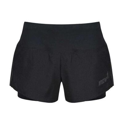 Trailfly ultra 2in1hardloopshort voor dames (zwart)
