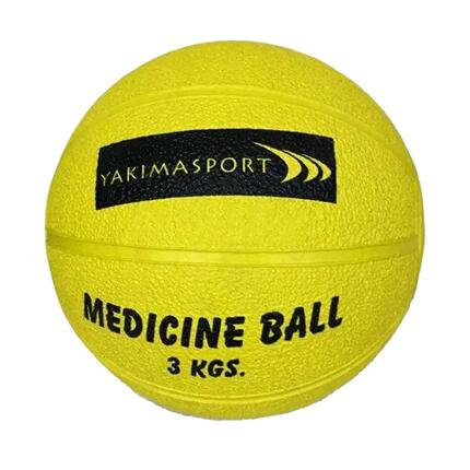 Medizinball Damen und Herren Gelb 3 kg