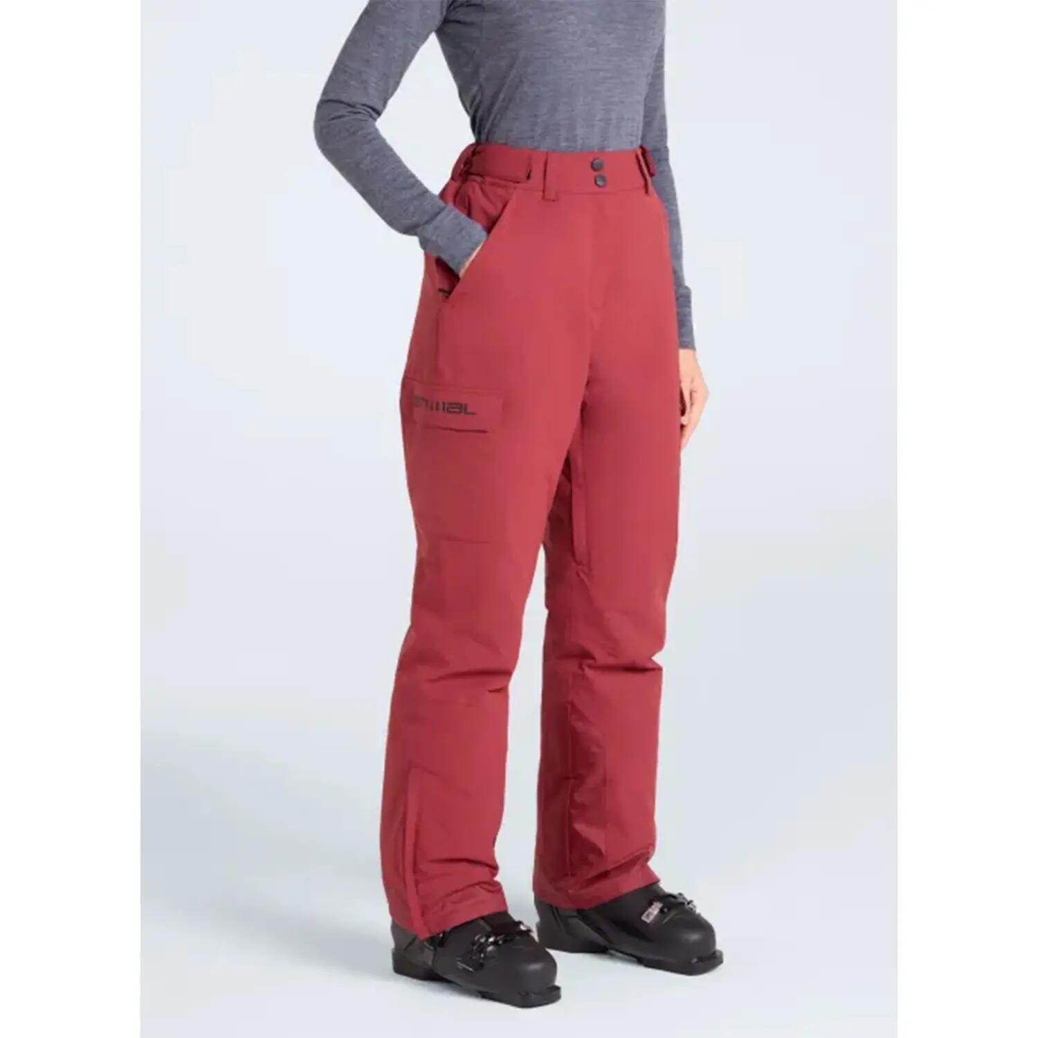 Donna Pantaloni Da Sci Animal Glaze Rosso 5/6