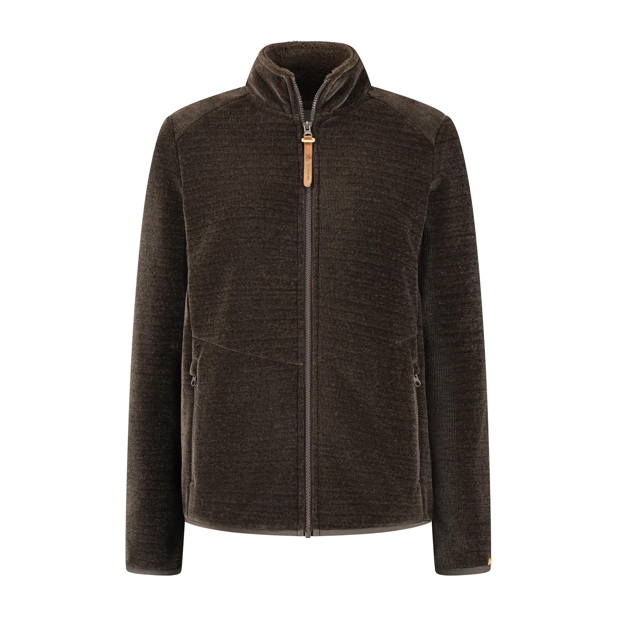 Holly Dames - Outdoorvest - Fleece - Donkerbruin 5/6