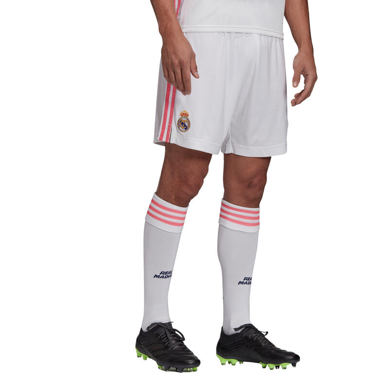 2020-2021 Real Madrid Adidas Home Shorts (White)