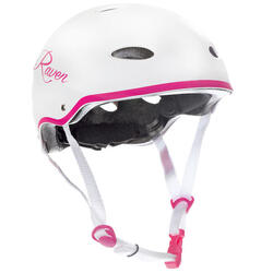 Casco de monopatín F511 Blanco/Rosa