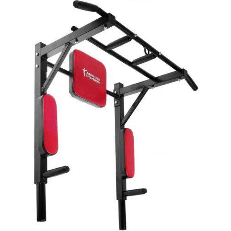 Multifunktional Klimmzugstange 3 in 1 Power Schwarz Pull Up Bar und Dip Station