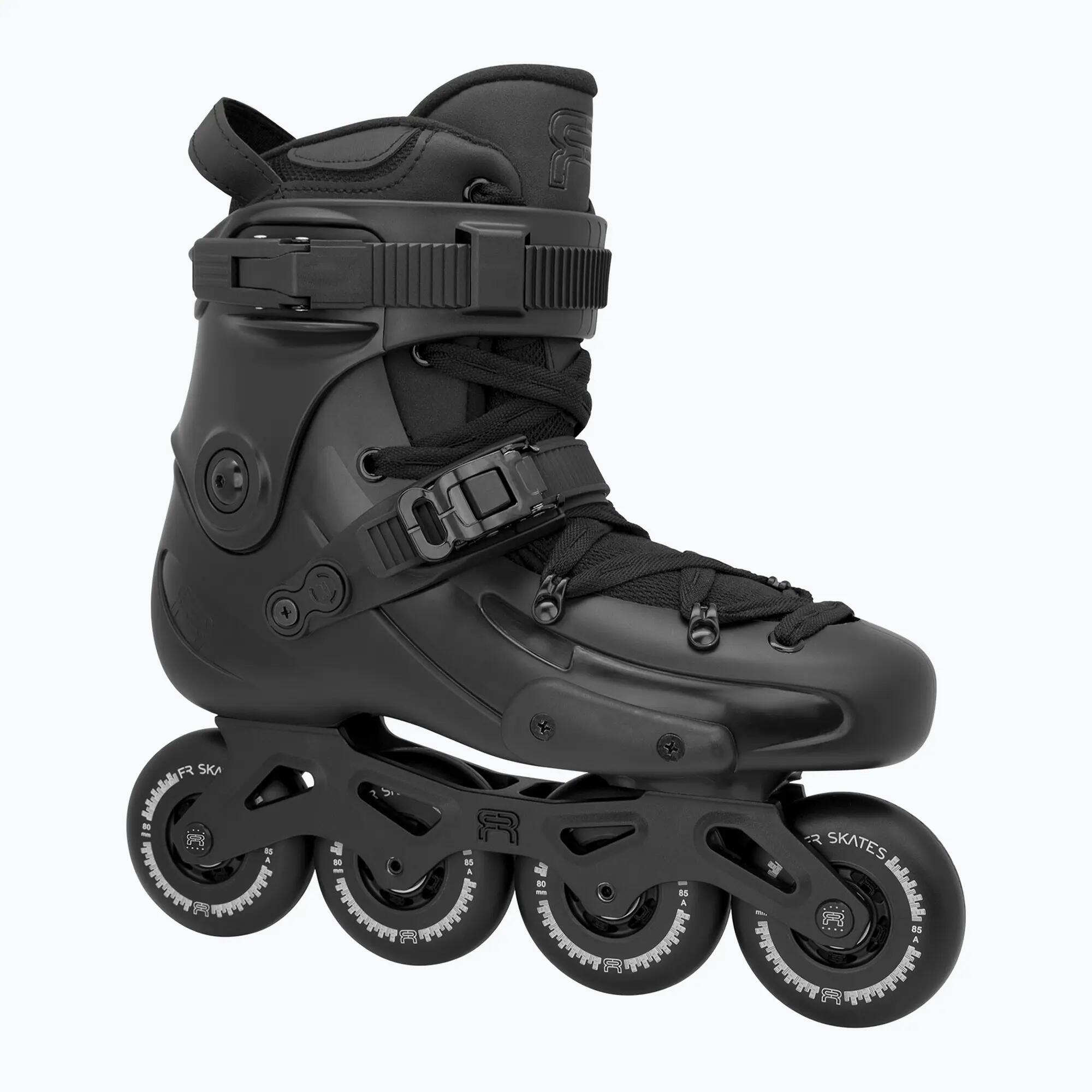 FR 3 80 X3R - Unisex In-Line FreeStyle, City Skating & FreeRide Skates – Black 1/7