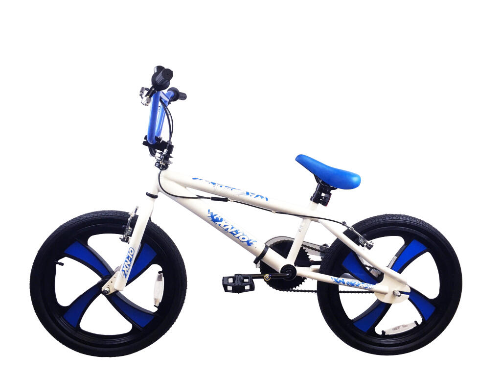XN-10-20 Freestyle BMX Bike, 20In Wheel - White/Blue 2/5